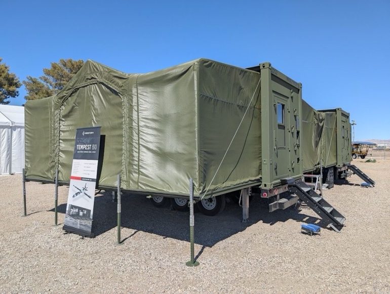 Firestorm Labs' xCell containerized 3D printing platform for battlefield manufacturing at the tactical edge
