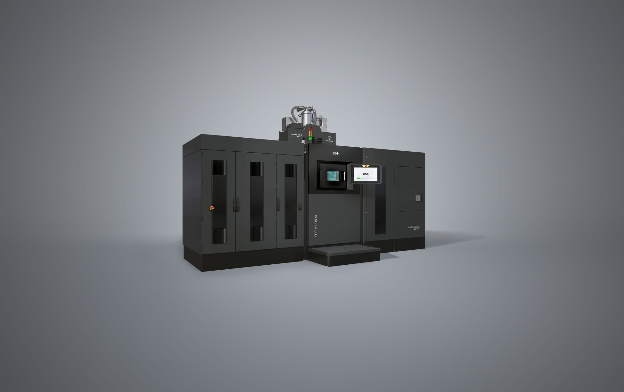 EOS M4 ONYX industrial metal 3D printer with six-laser configuration