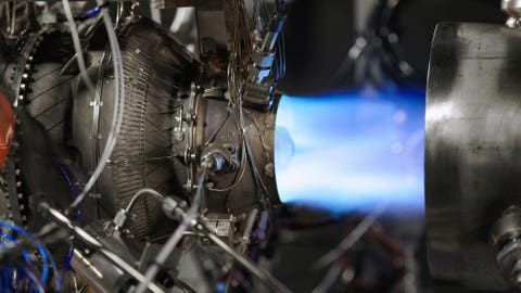 Beehive Industries Frenzy 8 3D-printed jet engine on display at Farnborough International Airshow