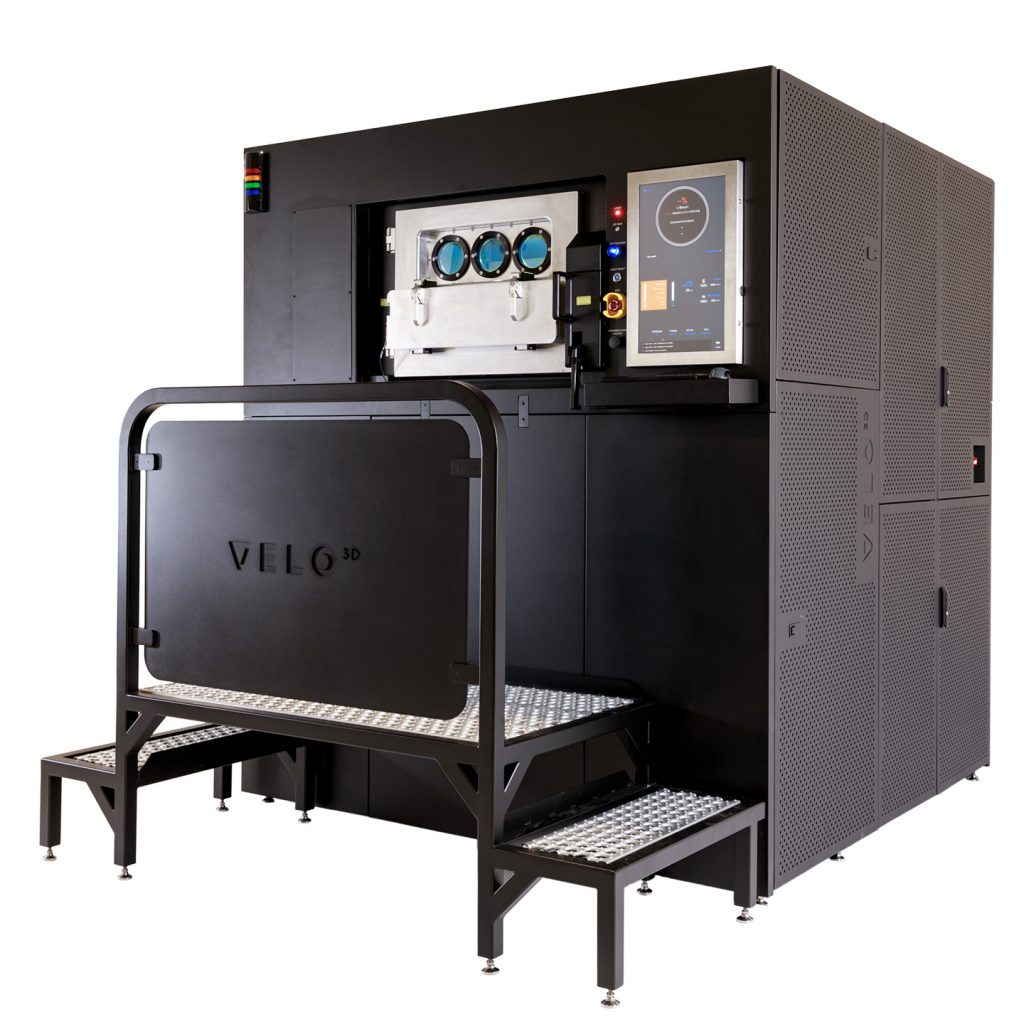Velo3D metal 3D printer demonstrating probabilistic equivalency