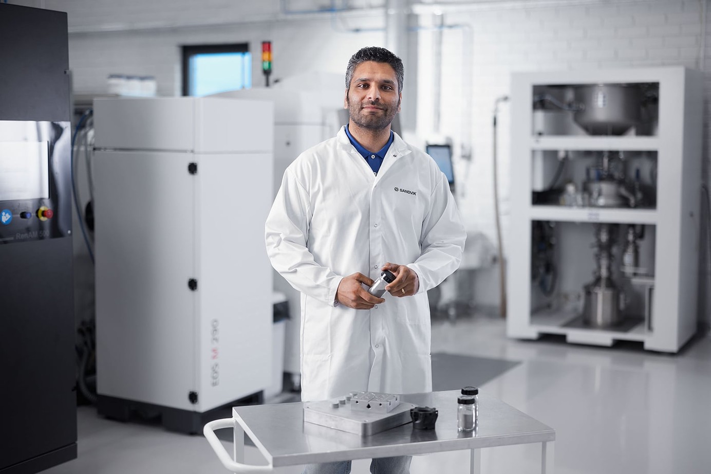 Sandvik Osprey metal powder product line celebrating 50 years of manufacturing, representing the brand's long history in powder metallurgy