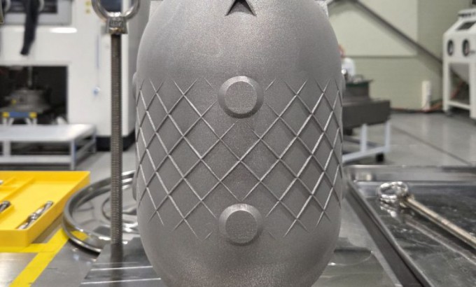 Visualization of Innospace's support-free titanium LPBF process showing advanced manufacturing capabilities
